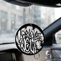 Car Air Freshener with graffiti-style design featuring the word 'Workmate'.
