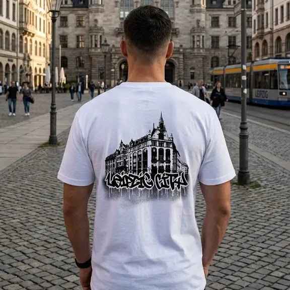 Weißes “Leipzig City” Neues Rathaus Backprint